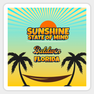 Baldwin Florida - Sunshine State of Mind Sticker